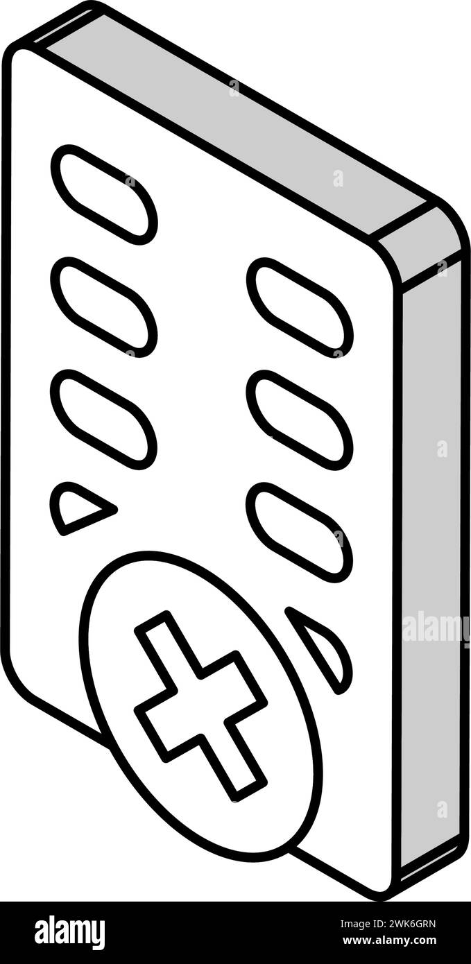 Fremde Dieb Verbot Kinder Isometrische Iconvektorillustration Stock Vektor