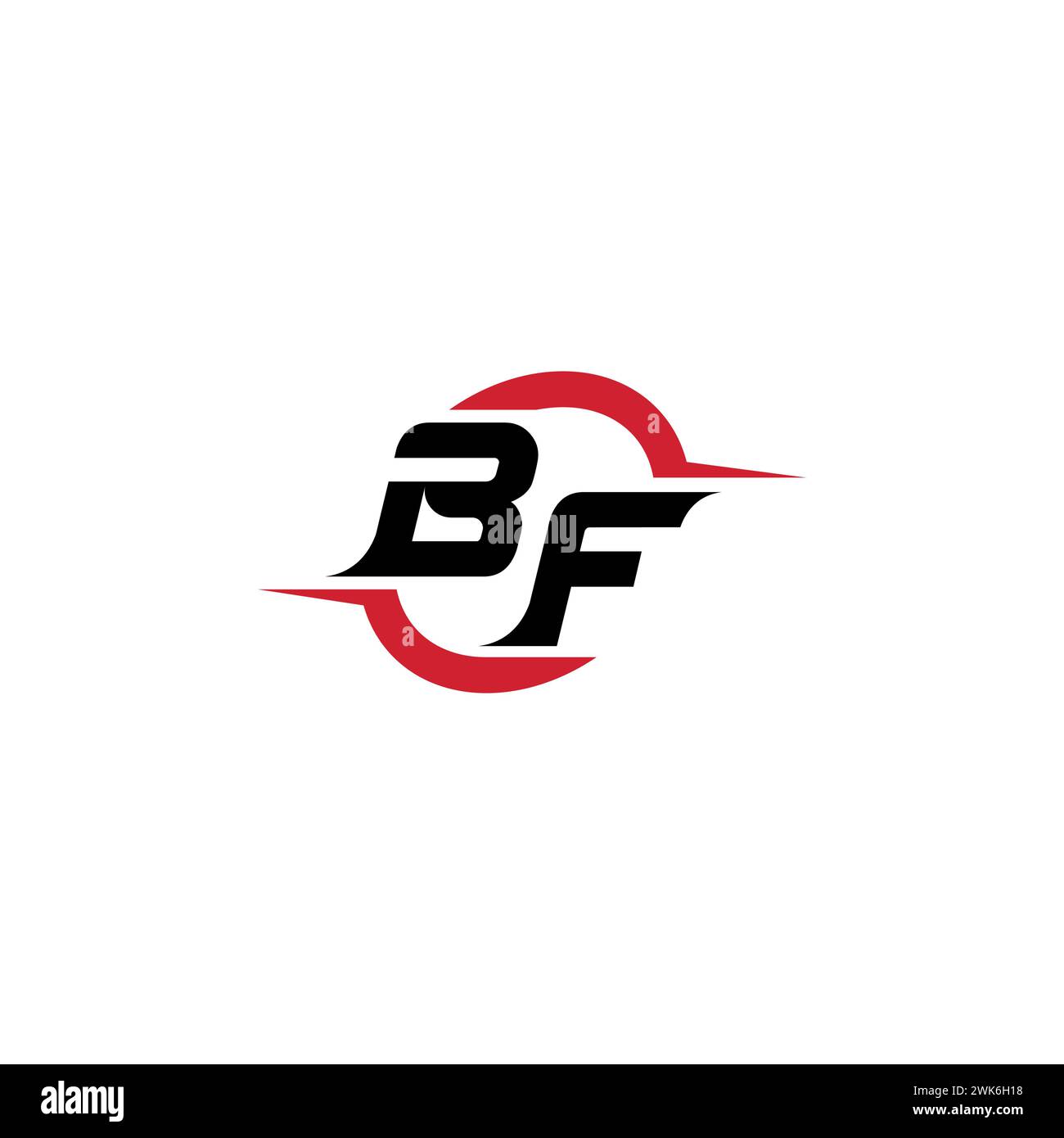 BF Initial Logo cooles und stylisches Konzept für E-Sport- oder Gaming-Logo als Inspiration Stock Vektor