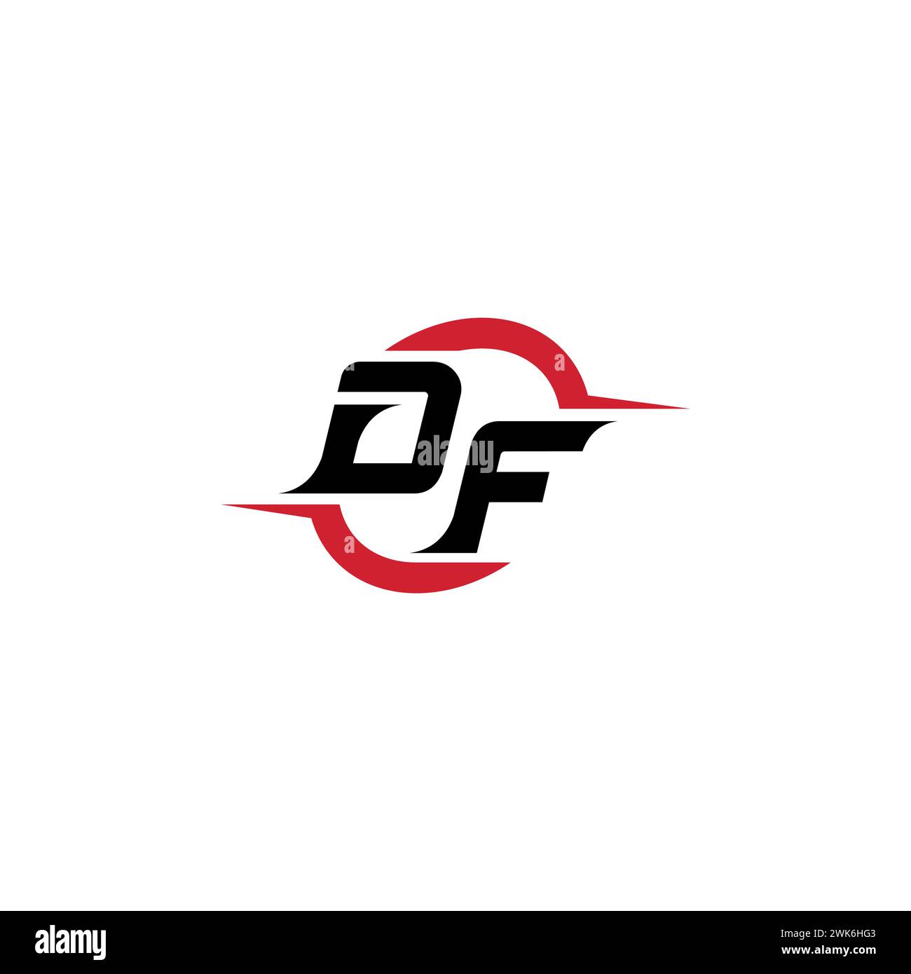 DF Initial Logo cooles und stylisches Konzept für E-Sport- oder Gaming-Logo als Inspiration Stock Vektor