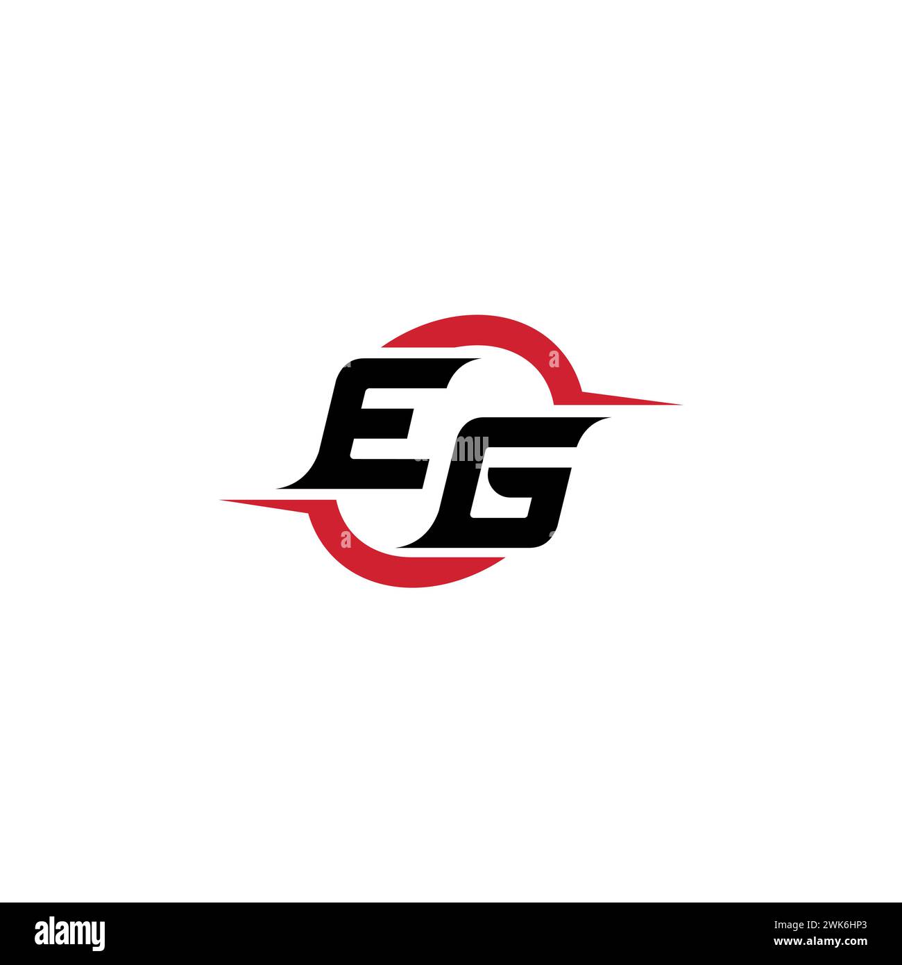 DAS erste Logo ist ein cooles und stylisches Konzept für E-Sport oder Gaming-Logo als Inspiration Stock Vektor
