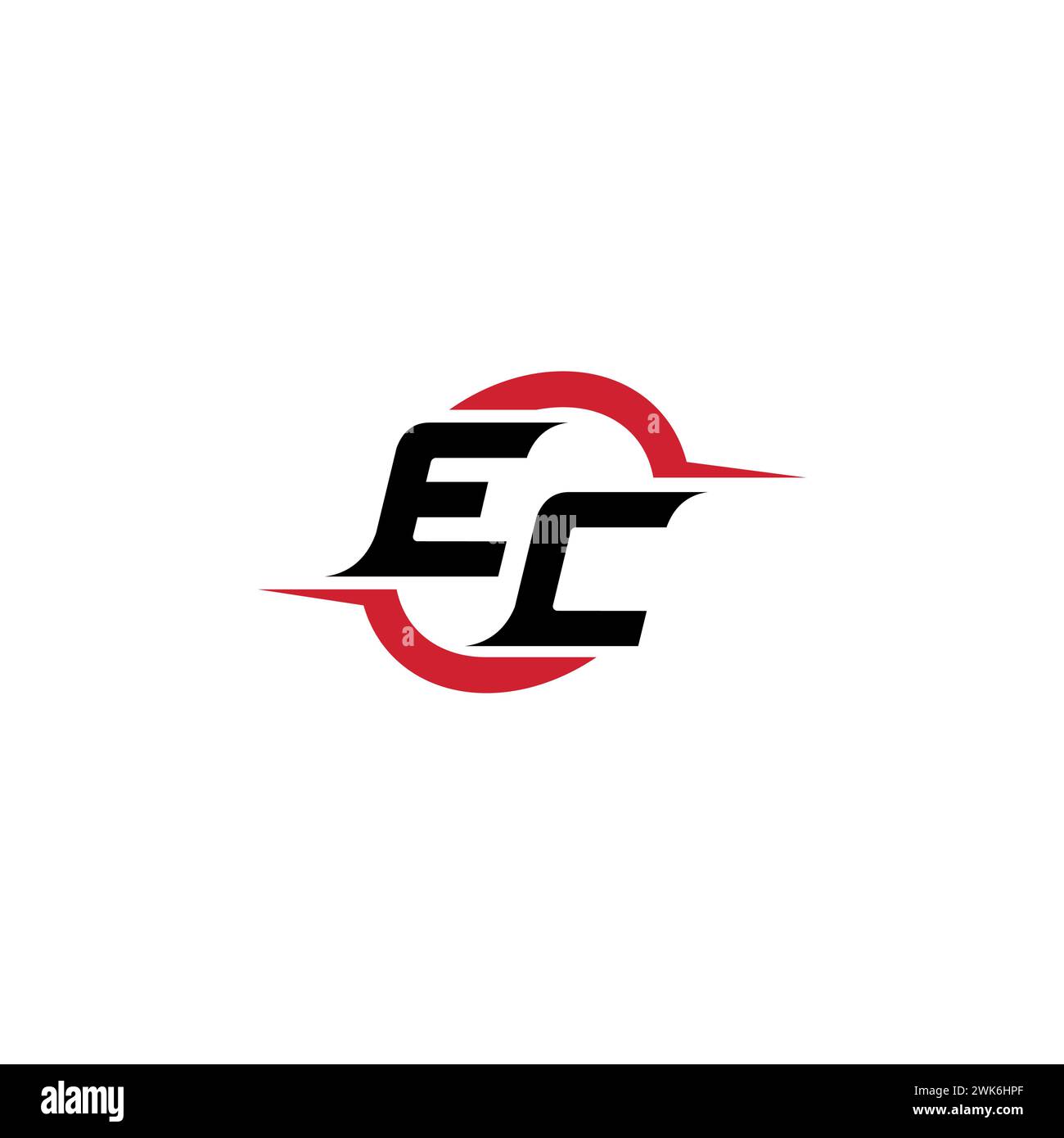 EC Initial Logo cooles und stylisches Konzept für E-Sport- oder Gaming-Logo als Inspiration Stock Vektor