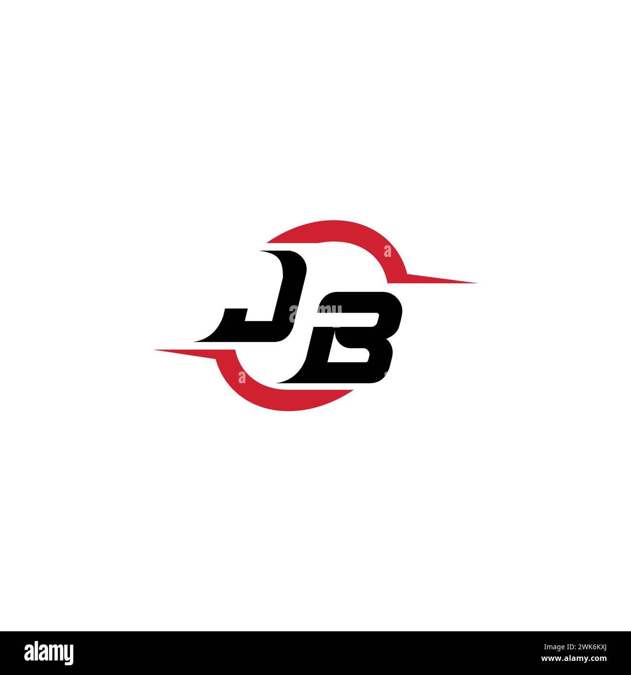 JB Initial Logo cooles und stylisches Konzept für E-Sport- oder Gaming-Logo als Inspiration Stock Vektor