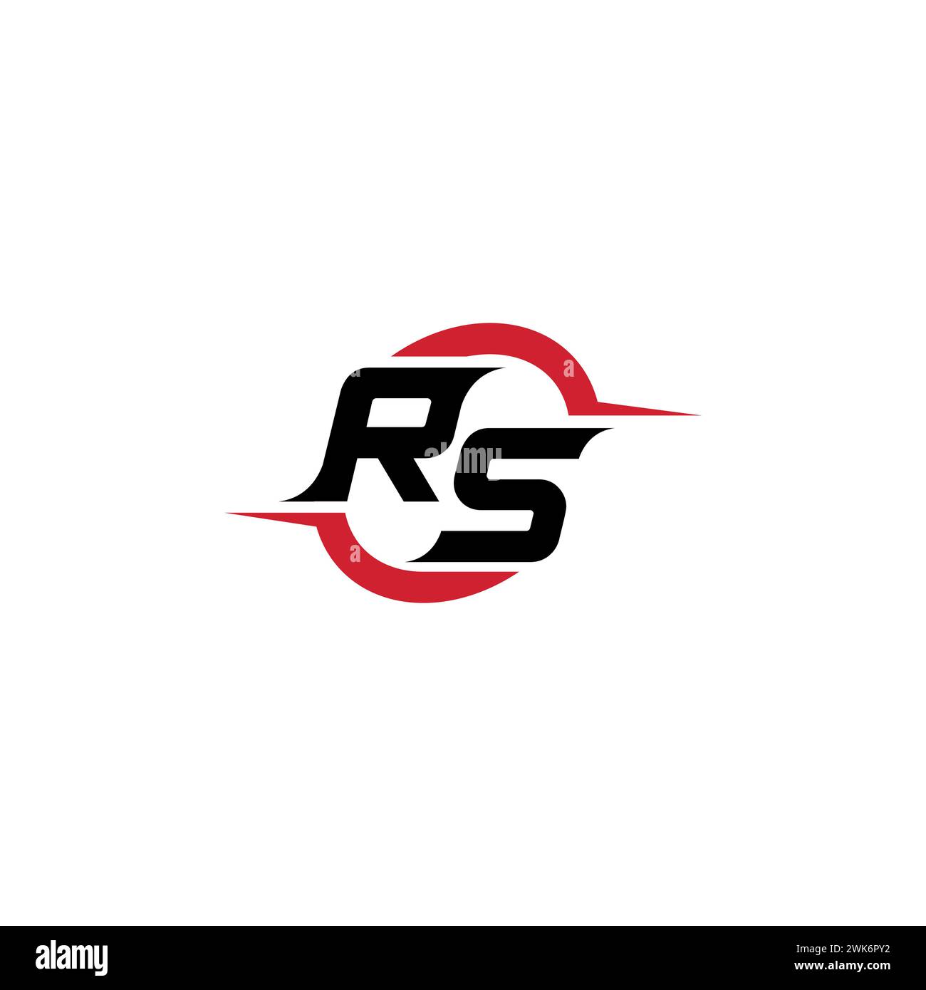 RS Initial Logo cooles und elegantes Konzept für E-Sport- oder Gaming-Logo als Inspiration Stock Vektor