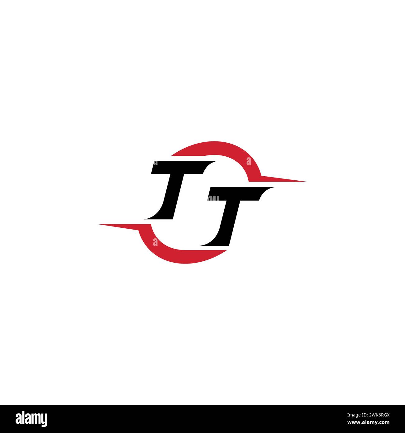 TT Initial Logo cooles und stylisches Konzept für E-Sport- oder Gaming-Logo als Inspiration Stock Vektor
