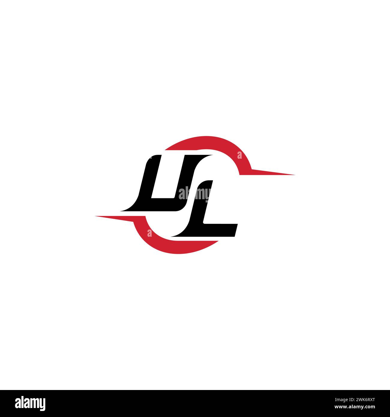 UL Initial Logo cooles und elegantes Konzept für E-Sport- oder Gaming-Logo als Inspiration Stock Vektor