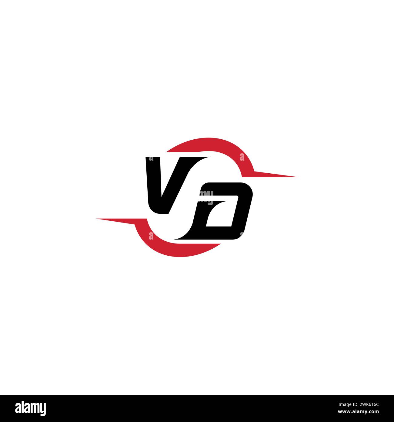 VD Initial Logo cooles und stylisches Konzept für E-Sport- oder Gaming-Logo als Inspiration Stock Vektor