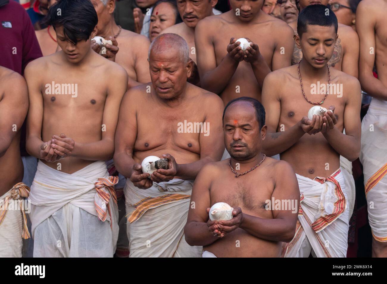 Madhav Narayan Festival, Nepal. Stockfoto