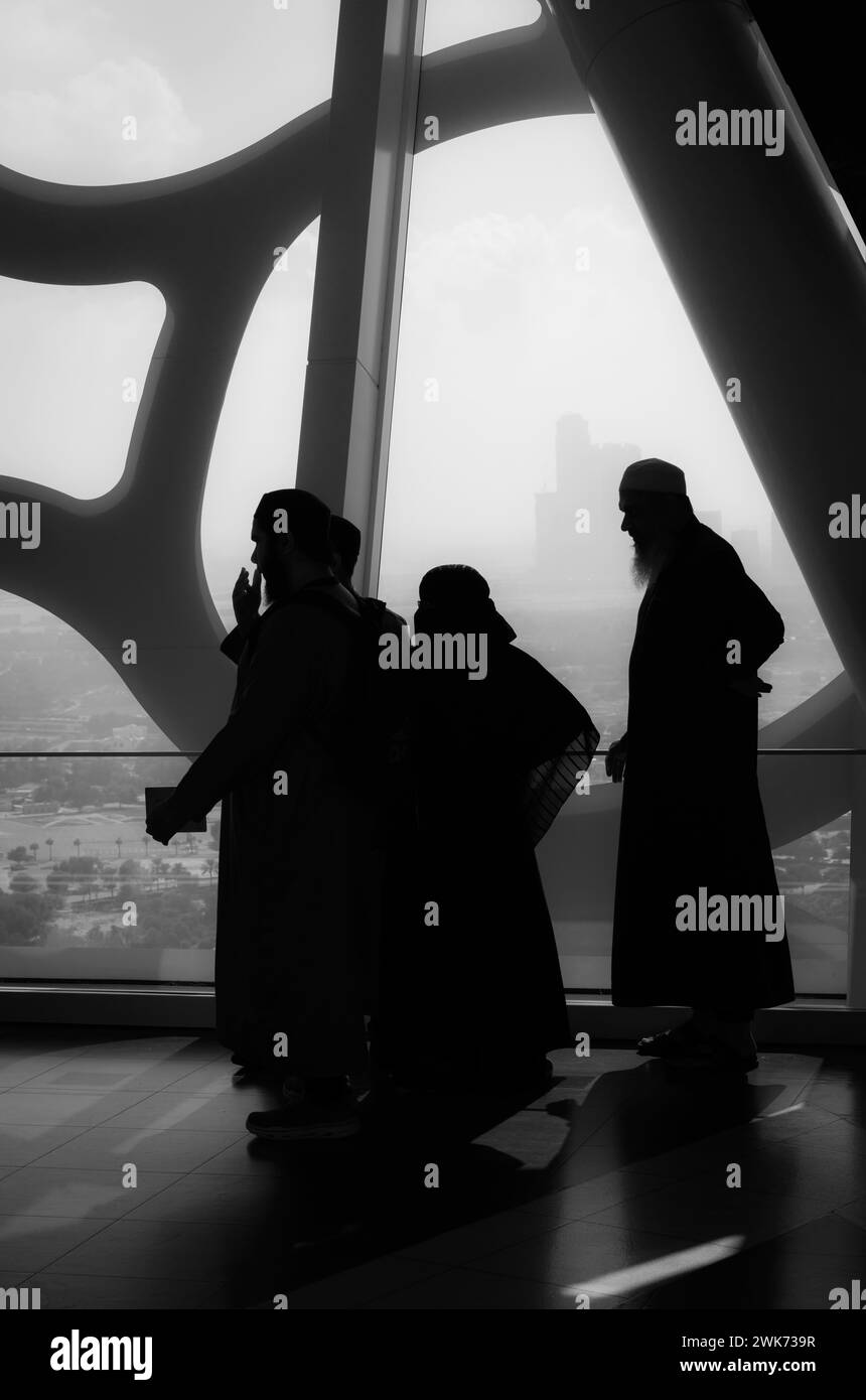 The Frame, Aussichtsplattform im oberen Stockwerk, Dubai, Vereinigte Arabische Emirate, Mittlerer Osten Stockfoto