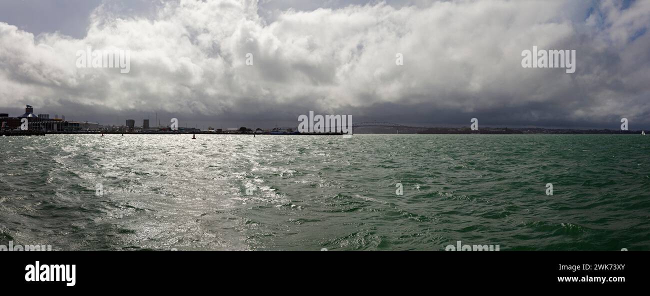 Harbour Bridge, Hafen, Auckland, Neuseeland Stockfoto