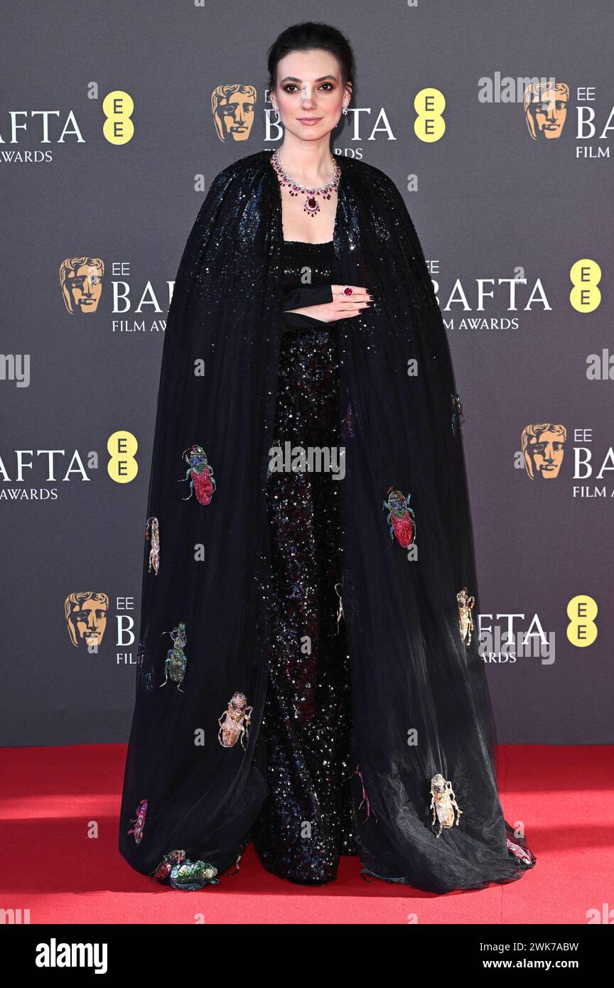 Andreea Cristea bei der Verleihung der BAFTA Film Awards 2024 / 77. British Academy Film Awards in der Royal Festival Hall. London, 18.02.2024 *** Andreea Cristea bei den BAFTA Film Awards 2024 77. British Academy Film Awards in der Royal Festival Hall London, 18 02 2024 Foto:XS.xVasx/xFuturexImagex bafta2024 4201 Stockfoto