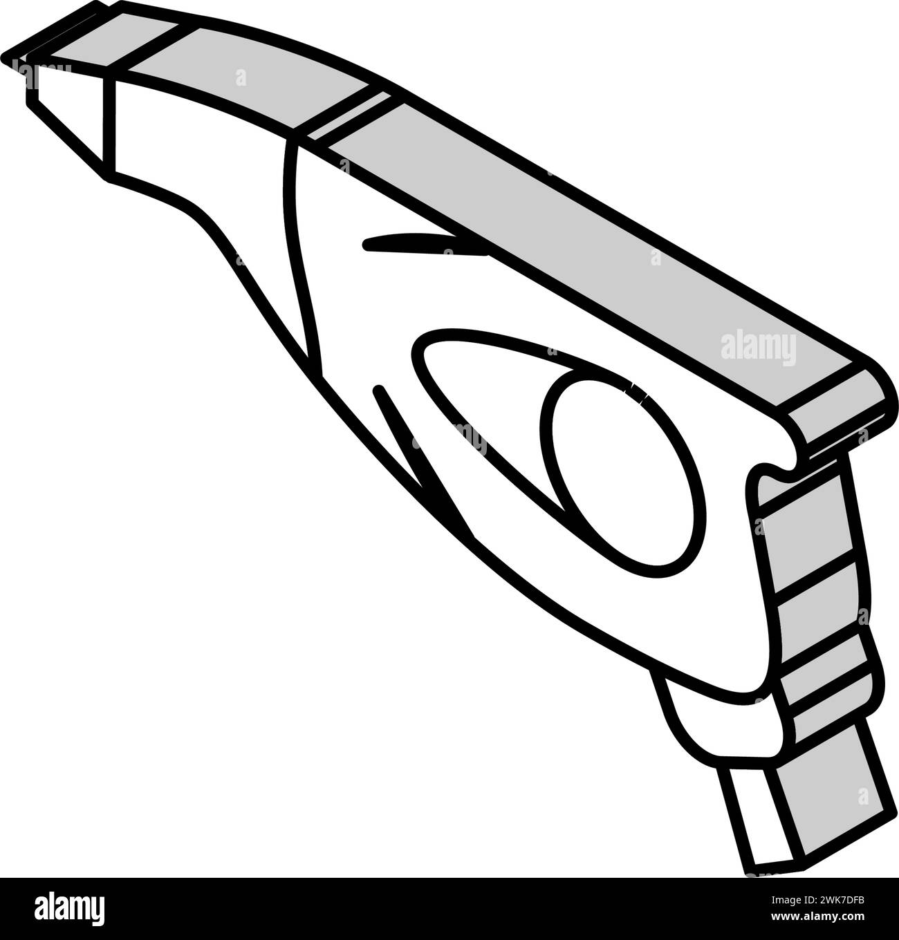 Gravierwerkzeug Isometrische Symbolvektorillustration Stock Vektor