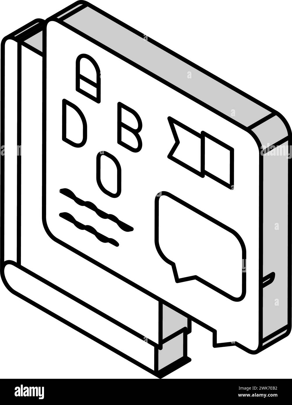 Kulturgeschichtliche isometrische Iconvektorillustration Stock Vektor