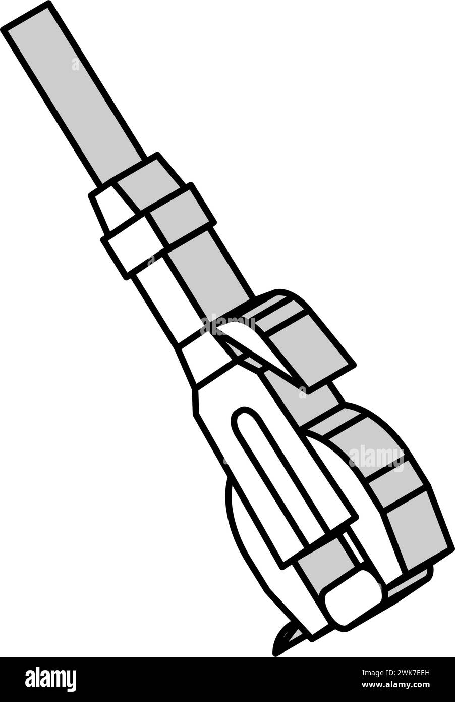 Blechhammer-Werkzeug Isometrische Symbolvektorillustration Stock Vektor