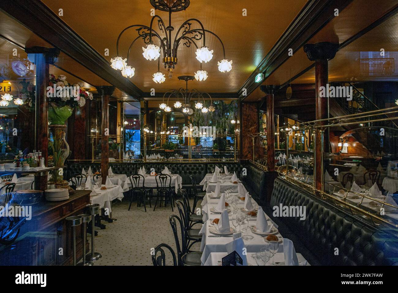 FRANKREICH / IIe-de-France/Paris/Innere der Brasserie Bofinger am Bastille Square. Stockfoto