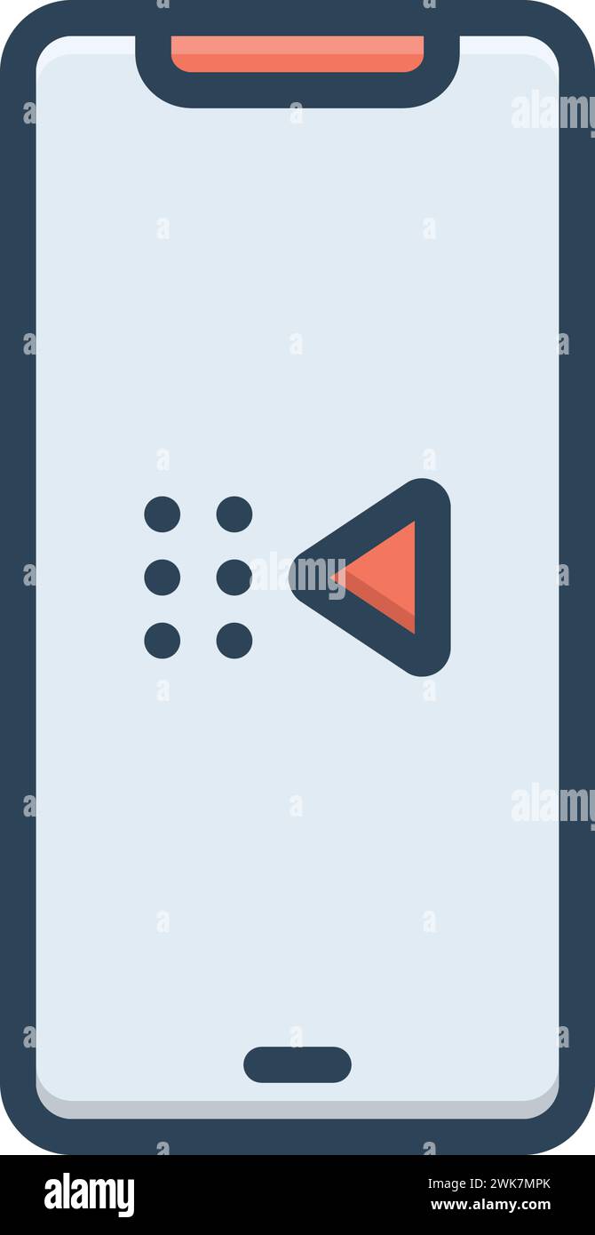 Symbol für zurück, Antwort Stock Vektor