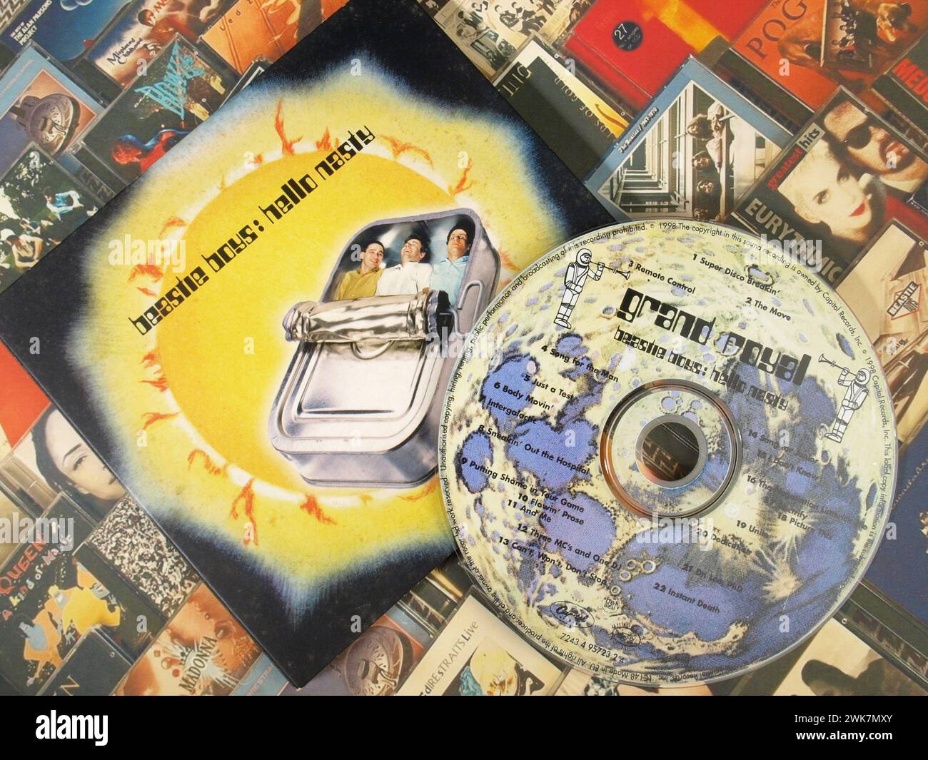 Musikausstellung - CD der Beastie Boys - amerikanischer Hip-Hop; Rap-Rock Stockfoto