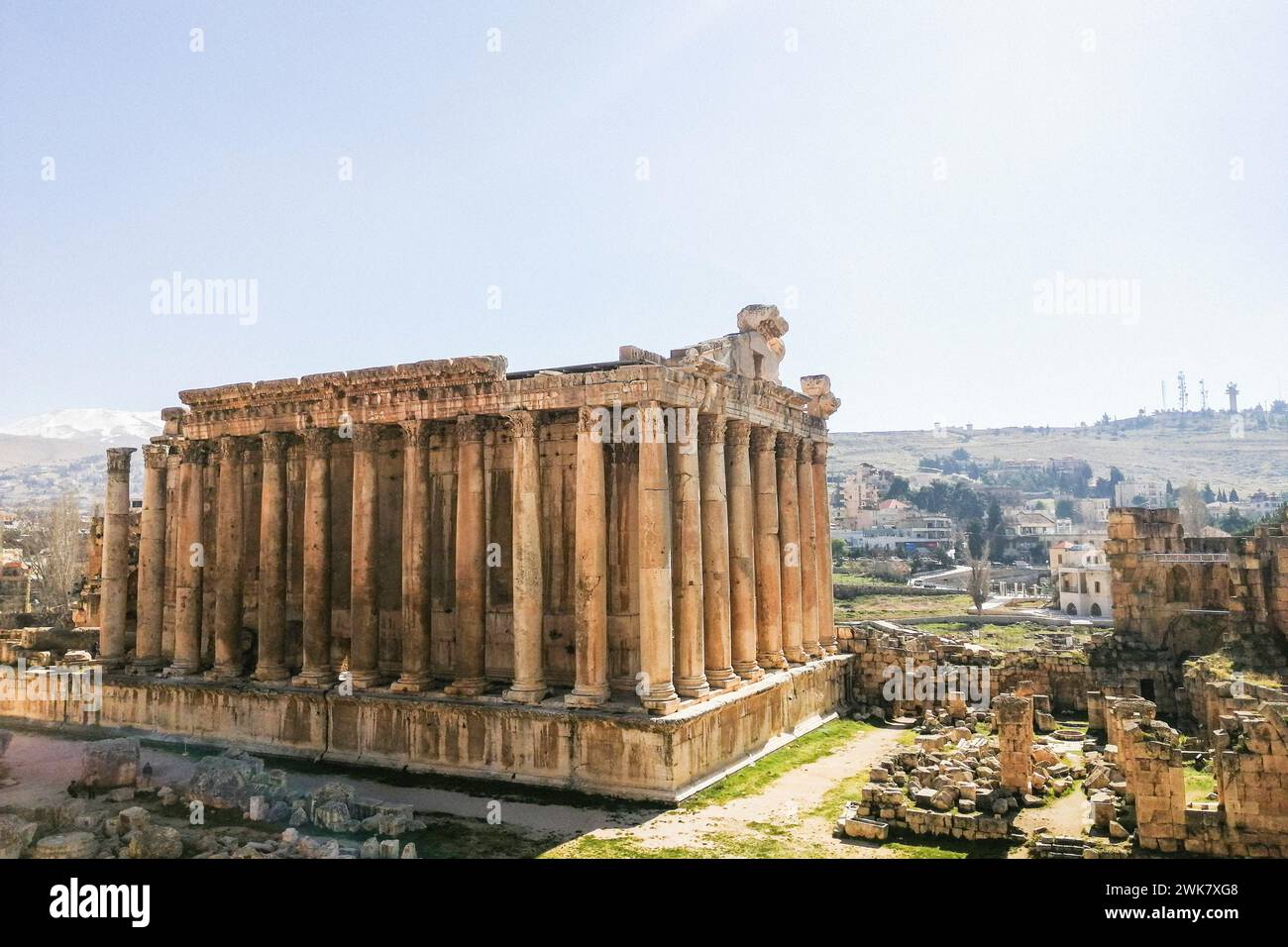 Libanon, Baalbek, archäologische Stätte Stockfoto