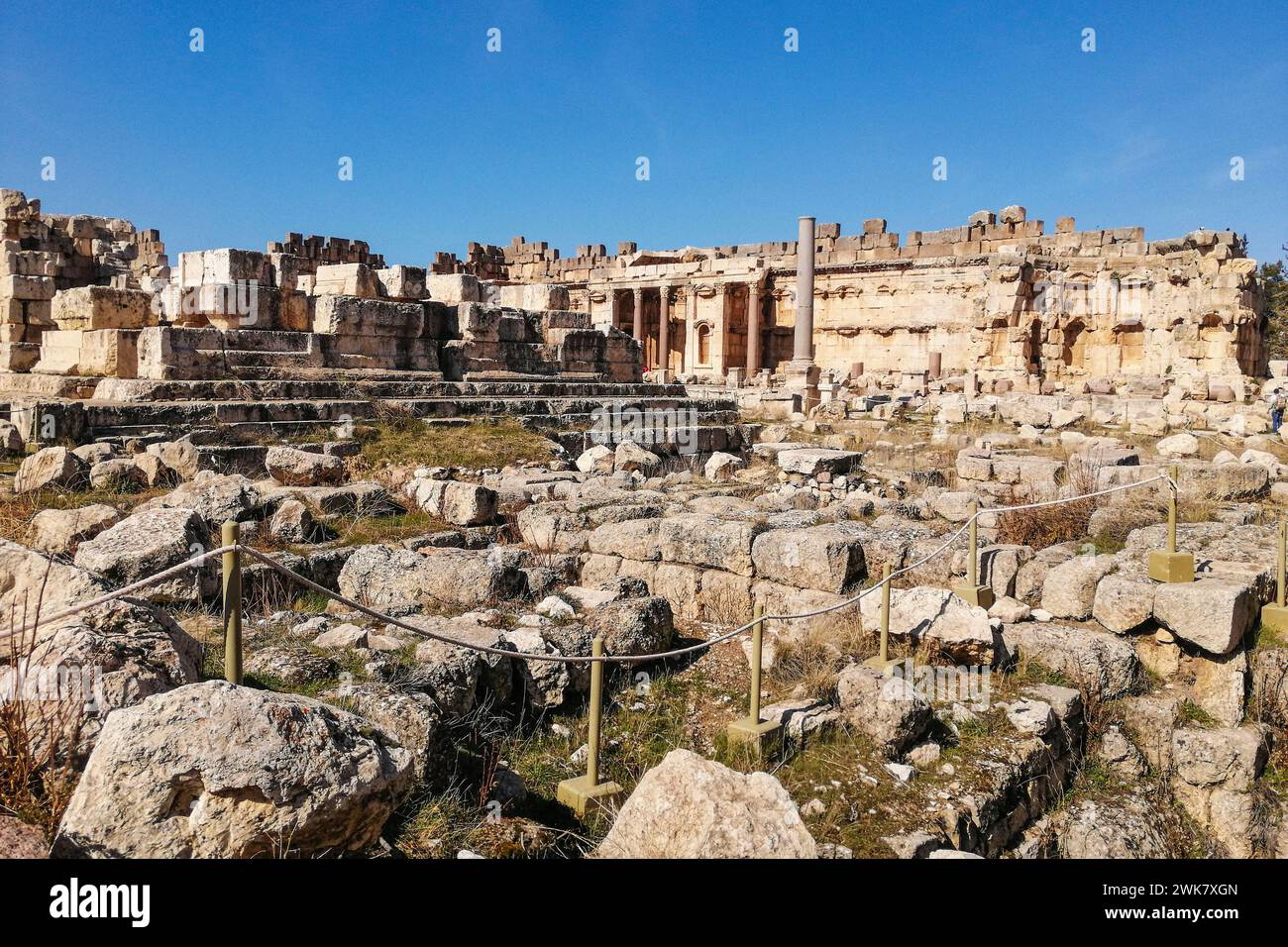 Libanon, Baalbek, archäologische Stätte Stockfoto