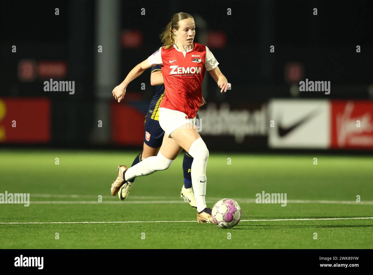 WIJDEWORMER , NIEDERLANDE - 16. FEBRUAR: Manique de Vette von AZ während des TOTO KNVB Cup Vrouwen-Spiels zwischen AZ Alkmaar und FC Twente am 16. februar, Stockfoto