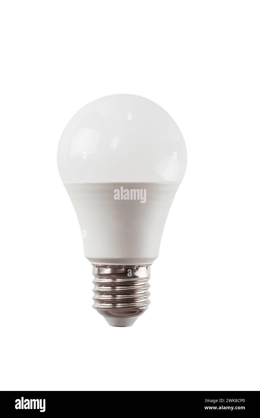 LED-Lampe isoliert auf weißem Hintergrund Stockfoto