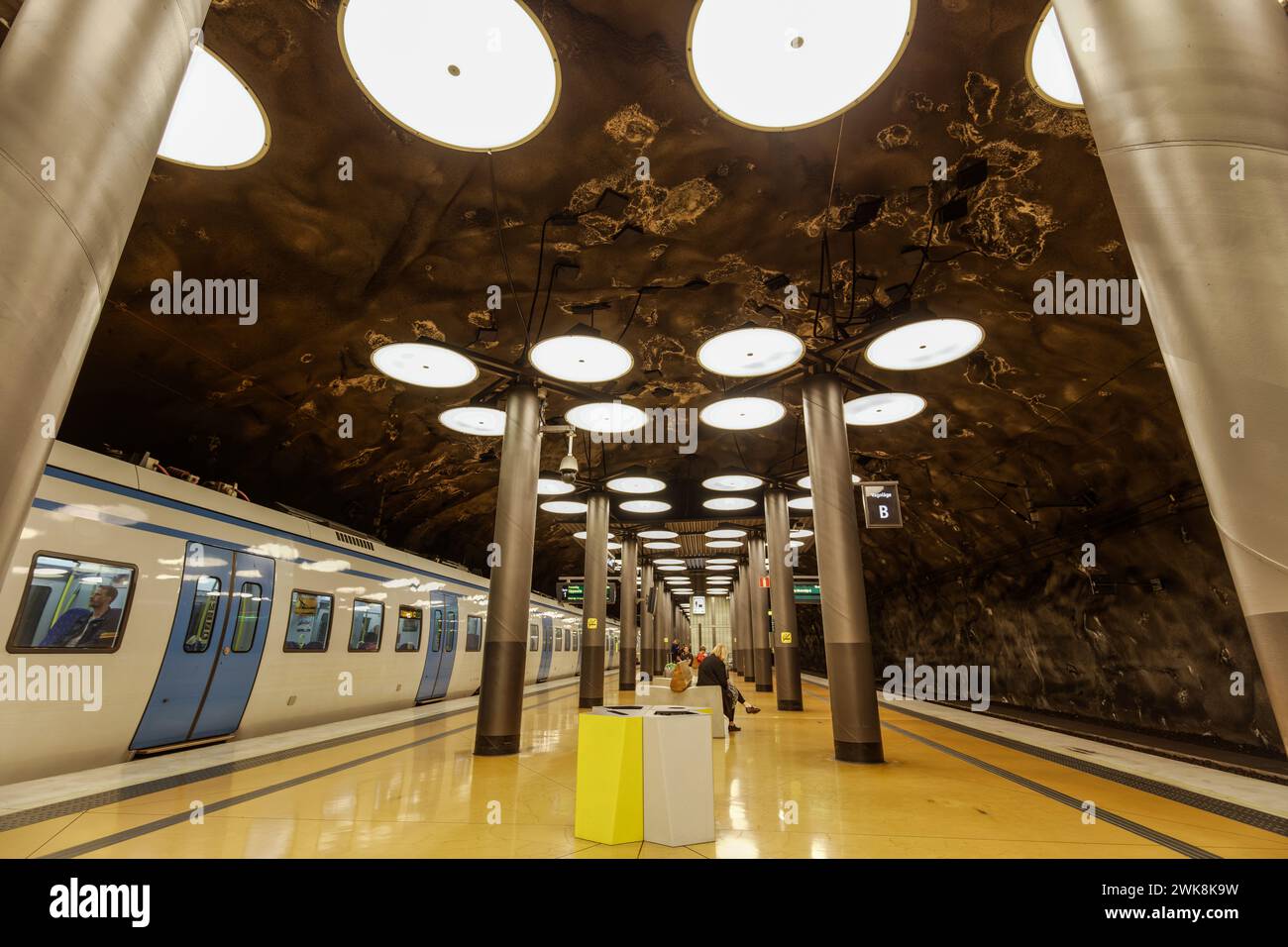 Arlanda Central oder Arlanda C Station an der Ostküste am Flughafen Stockholm-Arlanda. Zugverbindungen mit SJ Traans. Stockfoto