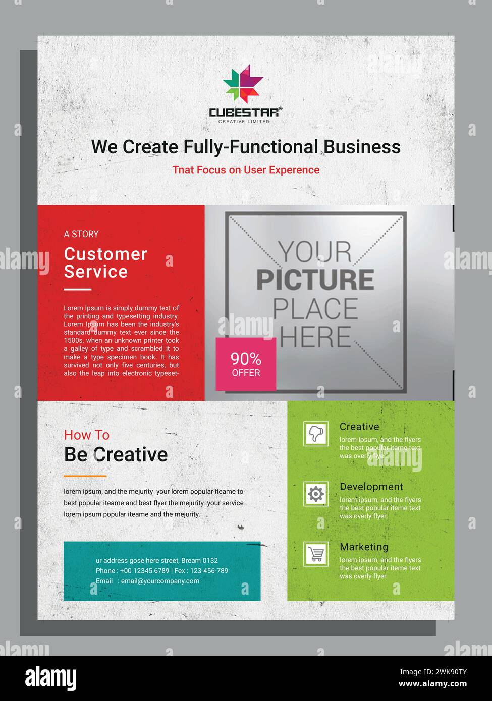 Vektor Moderne Corporate Business a4 Flyer Vorlage Design Stock Vektor