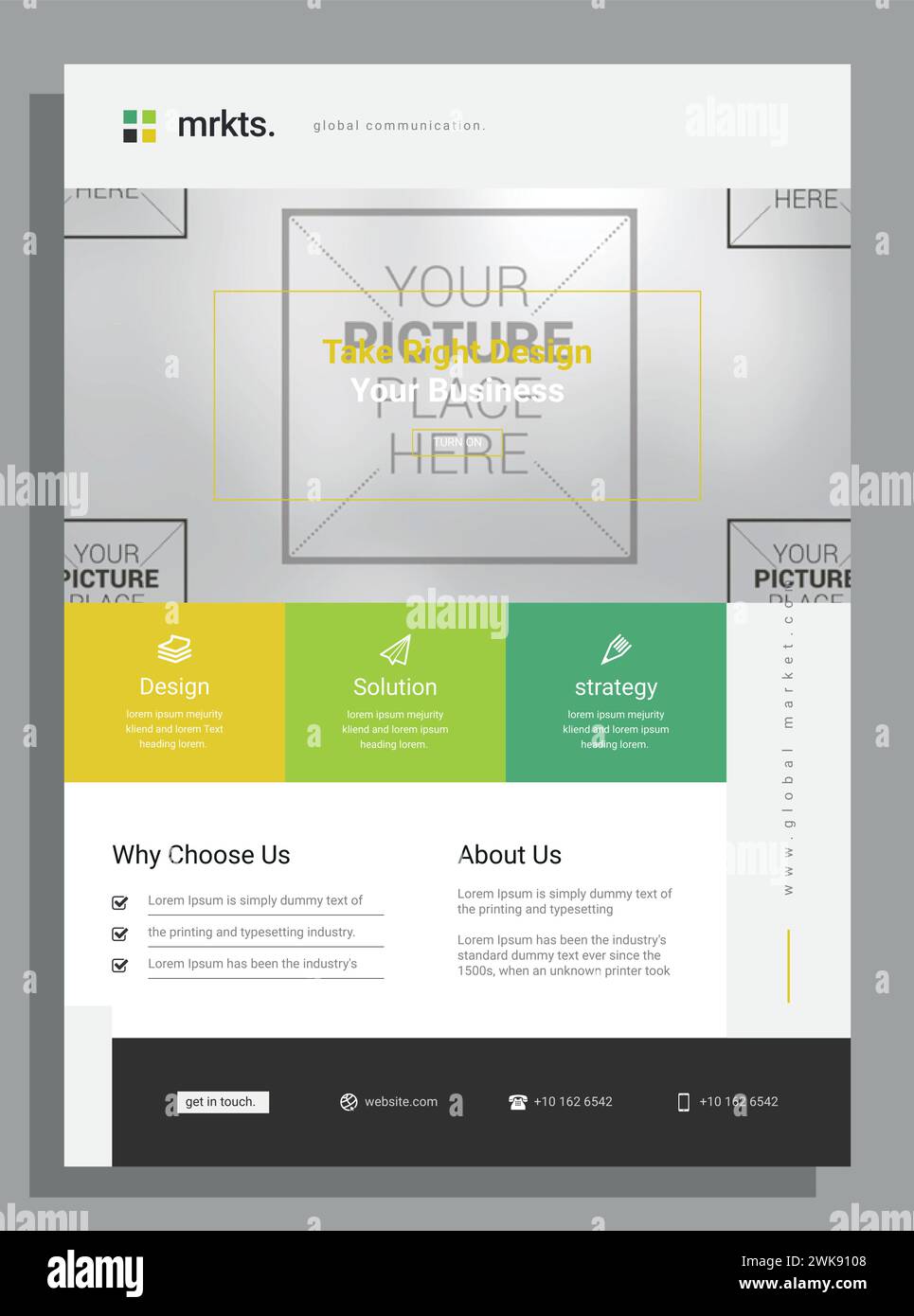 Vektor Moderne Corporate Business a4 Flyer Vorlage Design Stock Vektor