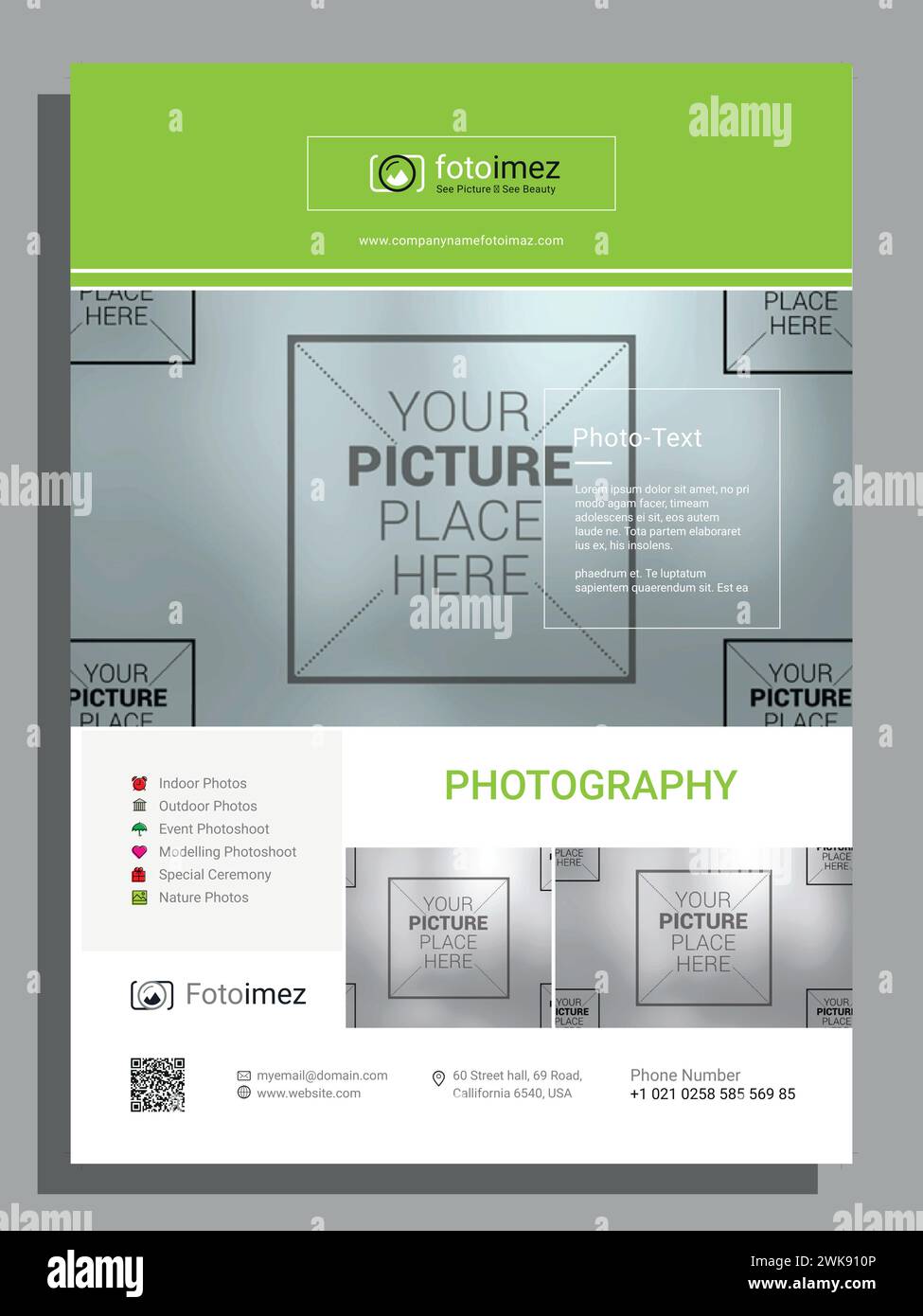 Vektor Moderne Corporate Business a4 Flyer Vorlage Design Stock Vektor