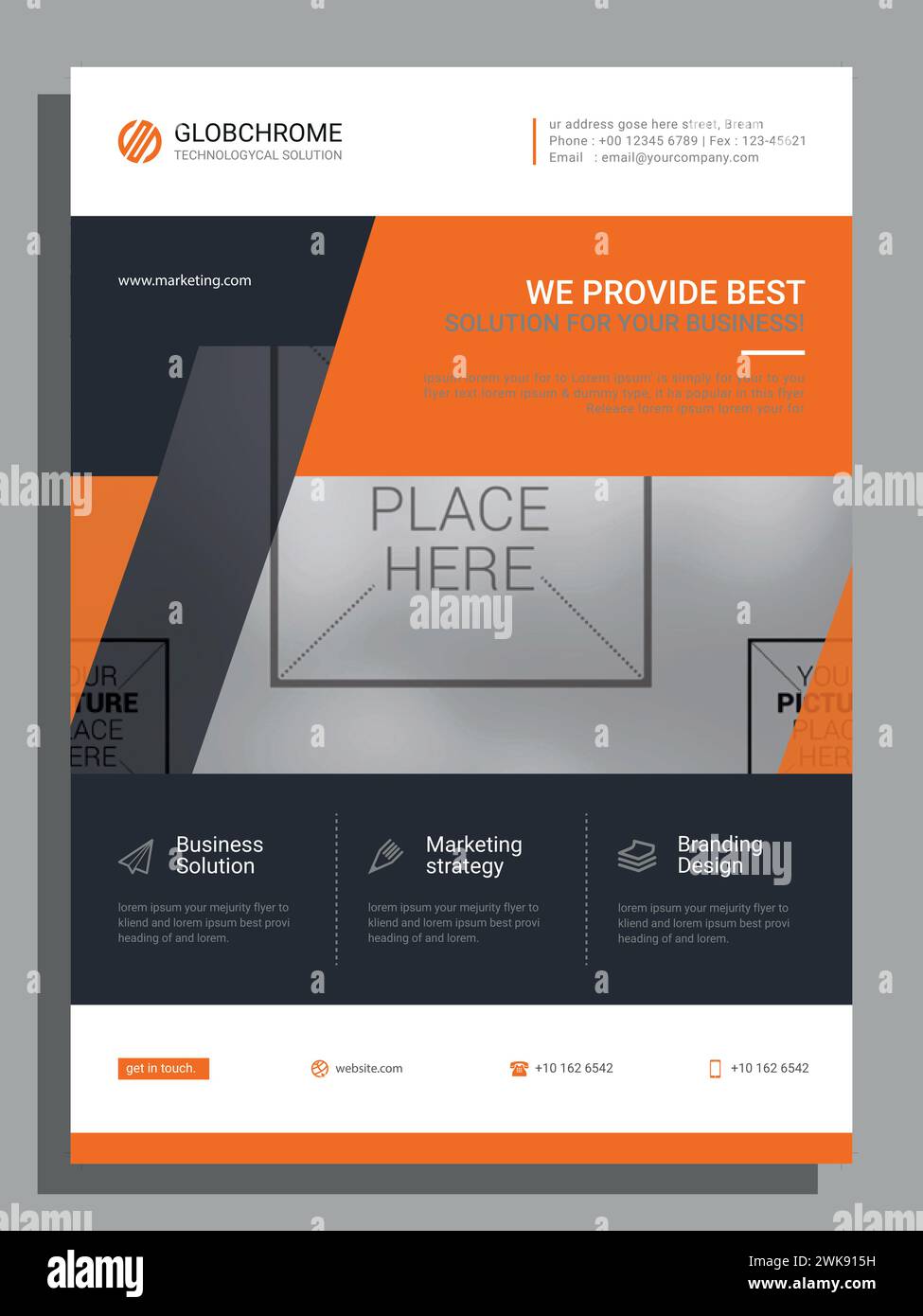 Vektor Moderne Corporate Business a4 Flyer Vorlage Design Stock Vektor