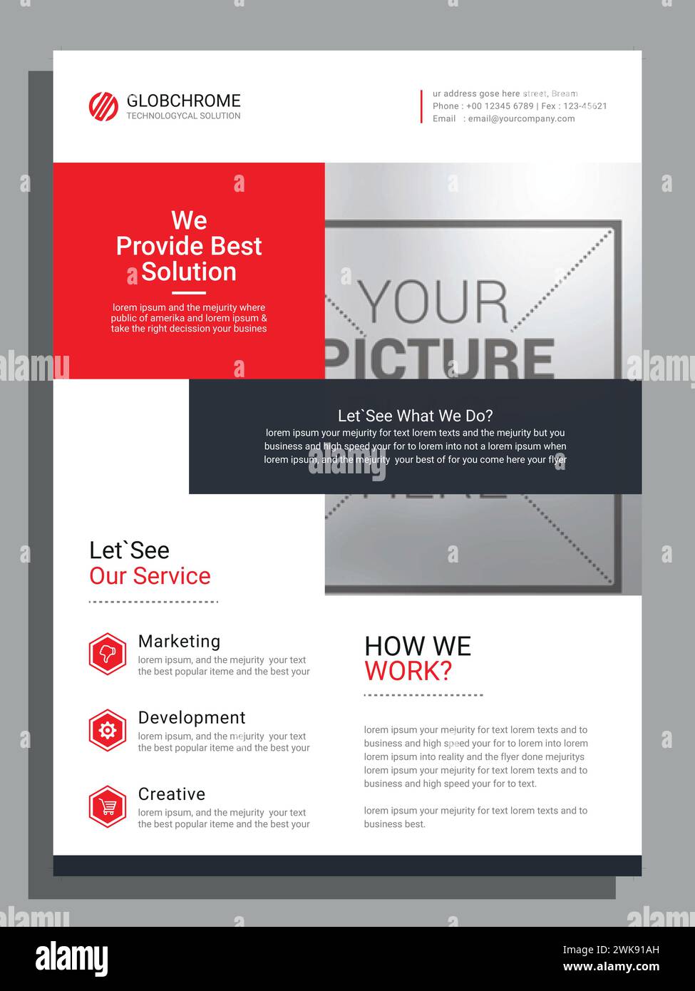 Vektor Moderne Corporate Business a4 Flyer Vorlage Design Stock Vektor