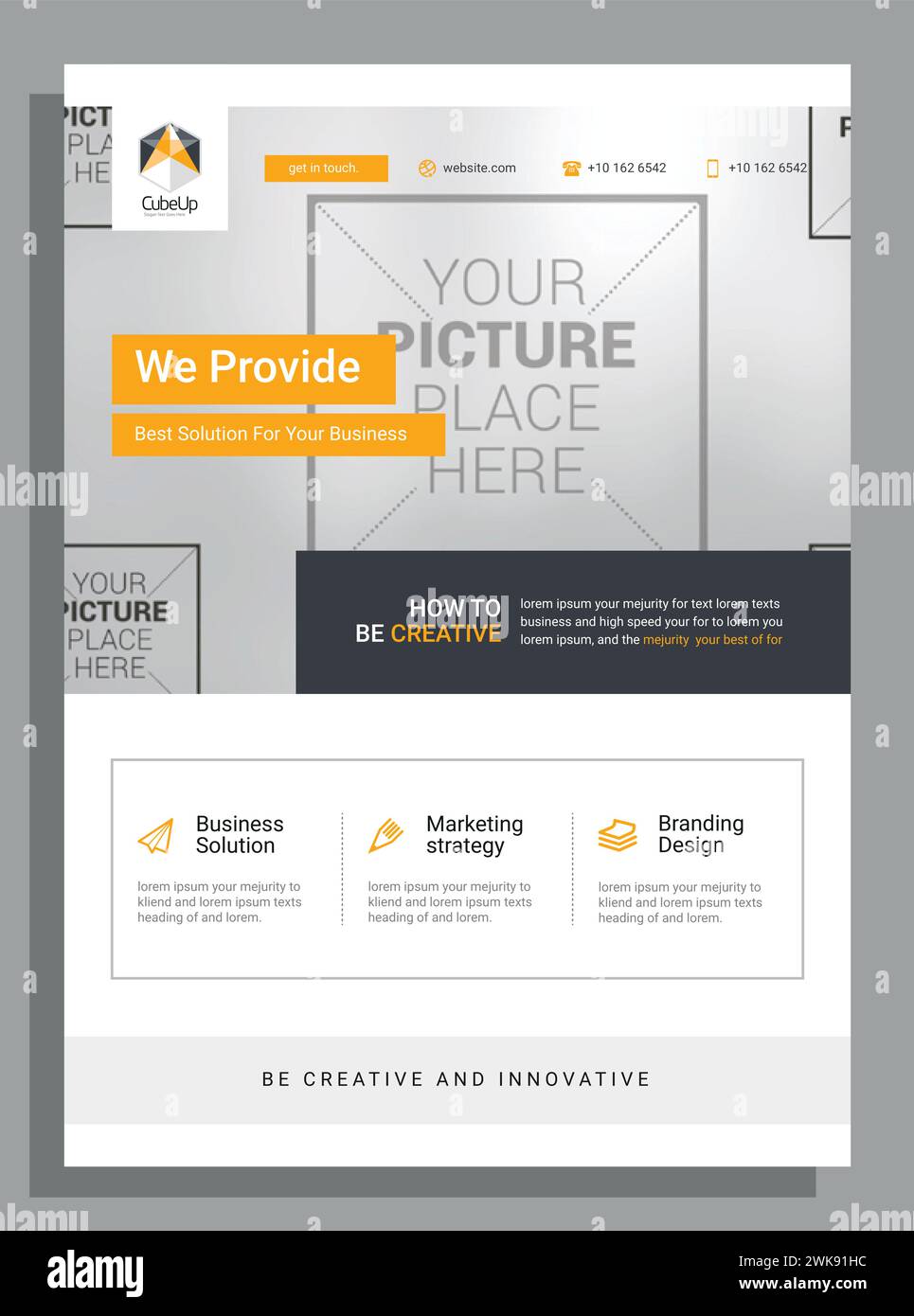 Vektor Moderne Corporate Business a4 Flyer Vorlage Design Stock Vektor