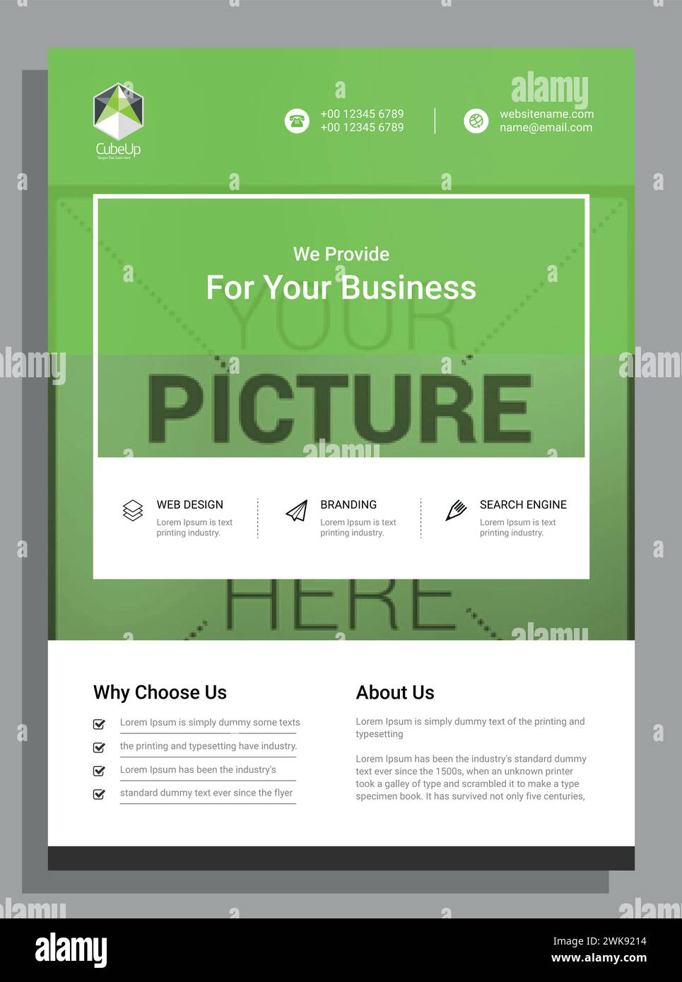 Vektor Moderne Corporate Business a4 Flyer Vorlage Design Stock Vektor