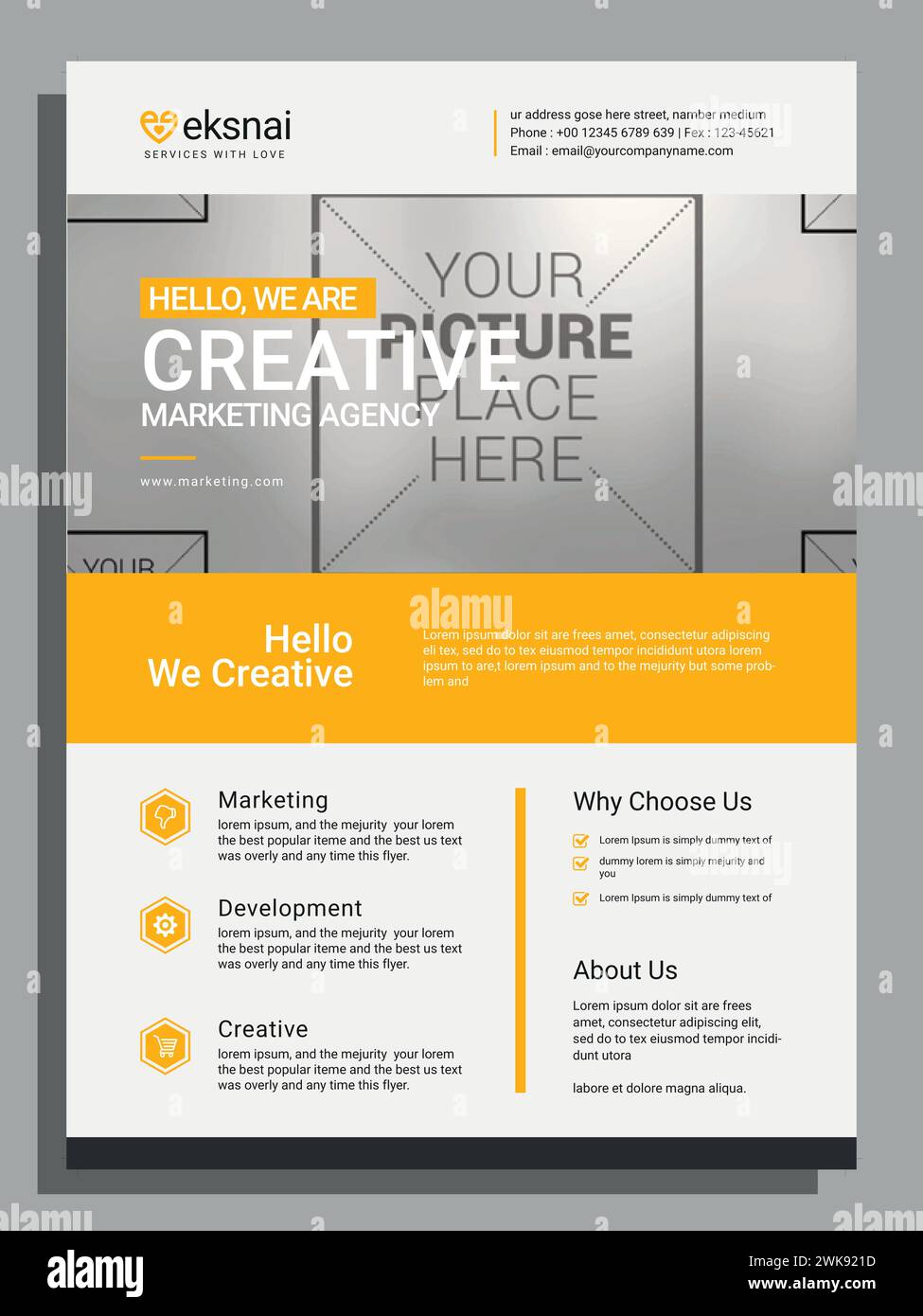 Vektor Moderne Corporate Business a4 Flyer Vorlage Design Stock Vektor