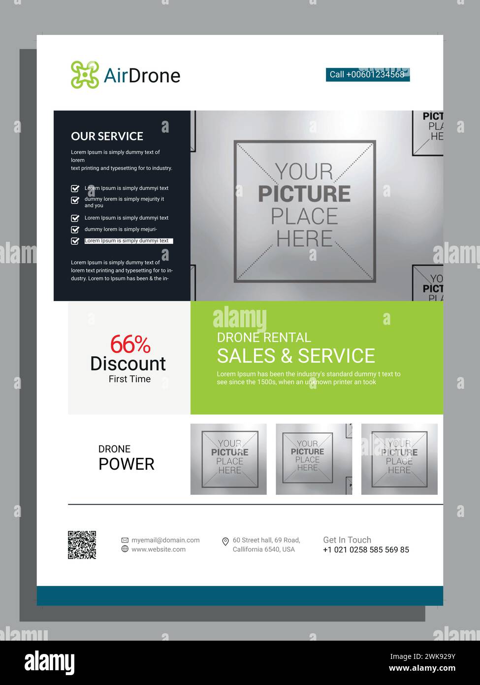 Vektor Moderne Corporate Business a4 Flyer Vorlage Design Stock Vektor