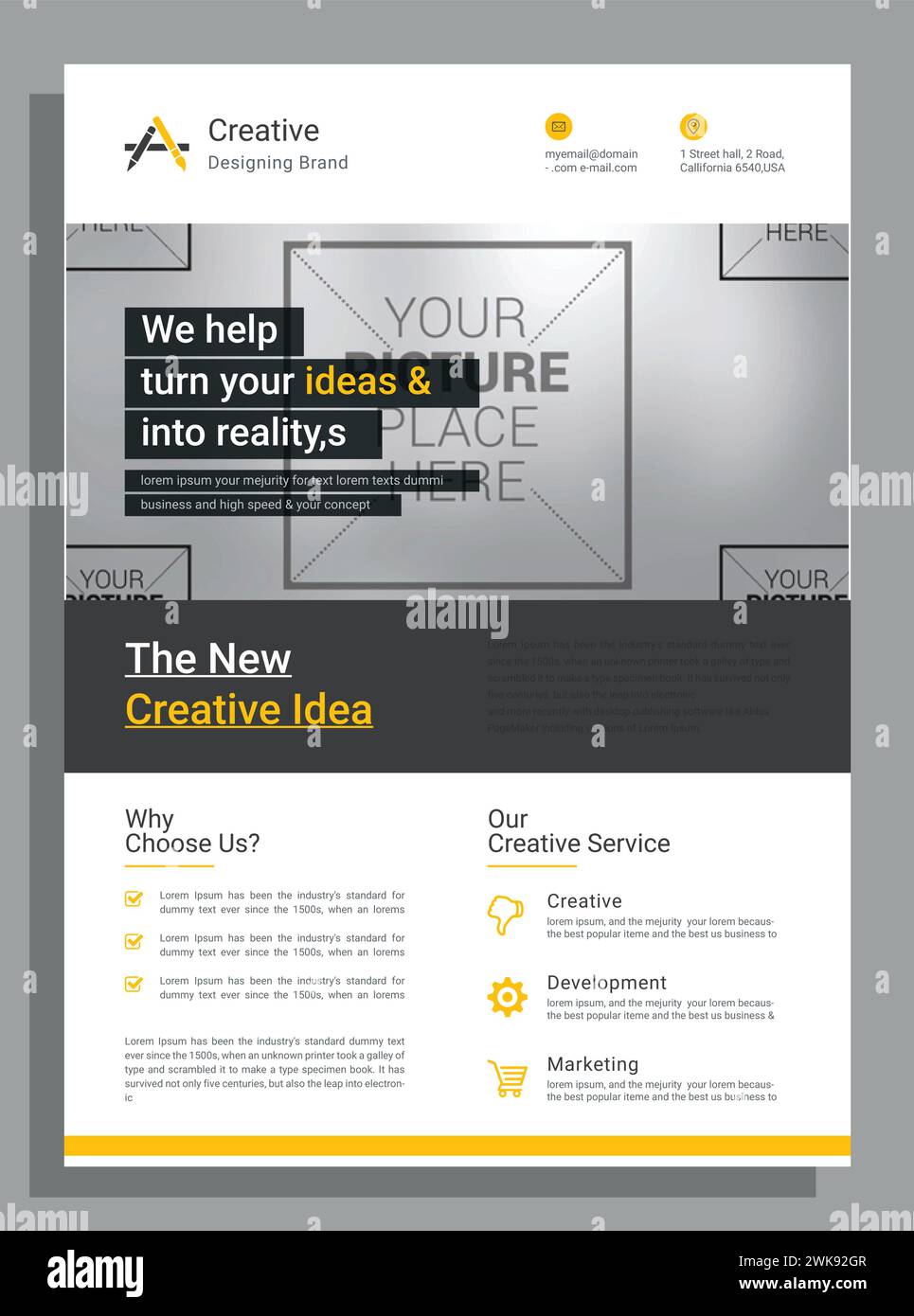 Vektor Moderne Corporate Business a4 Flyer Vorlage Design Stock Vektor