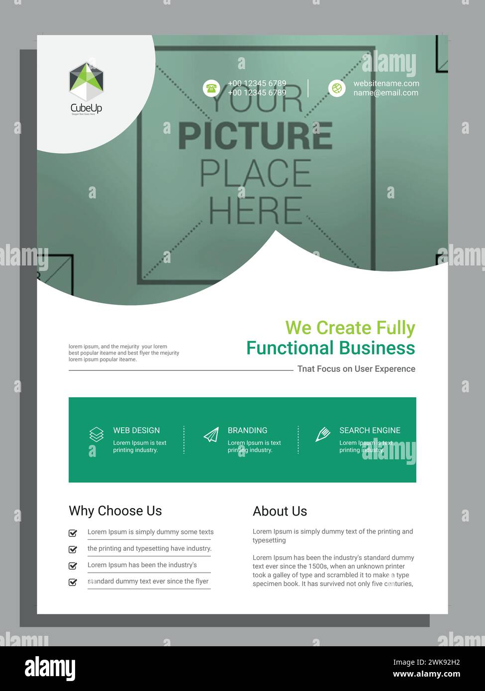 Vektor Moderne Corporate Business a4 Flyer Vorlage Design Stock Vektor