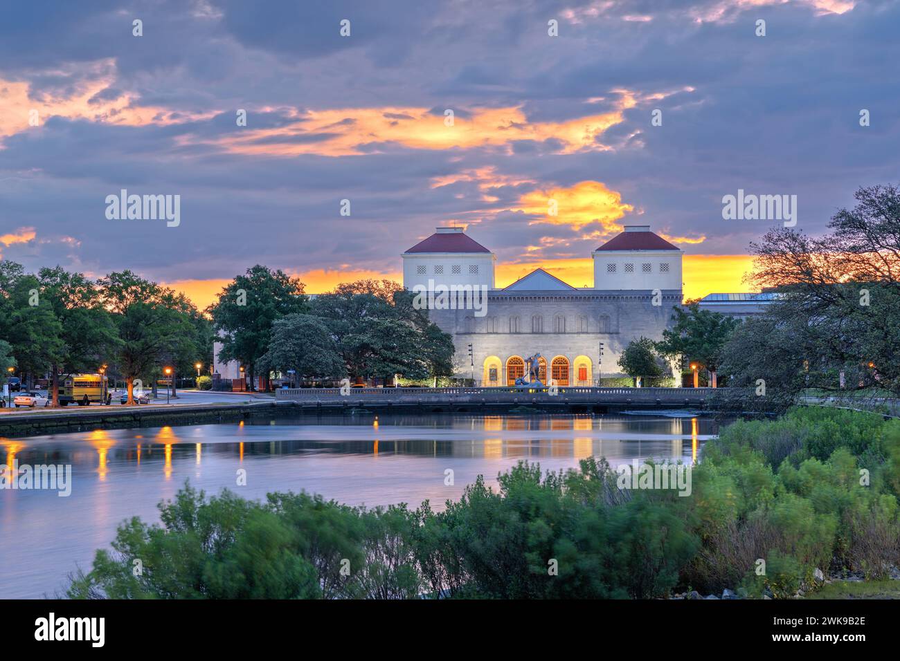 Norfolk, Virginia, USA, in den Haag bei Sonnenaufgang. Stockfoto