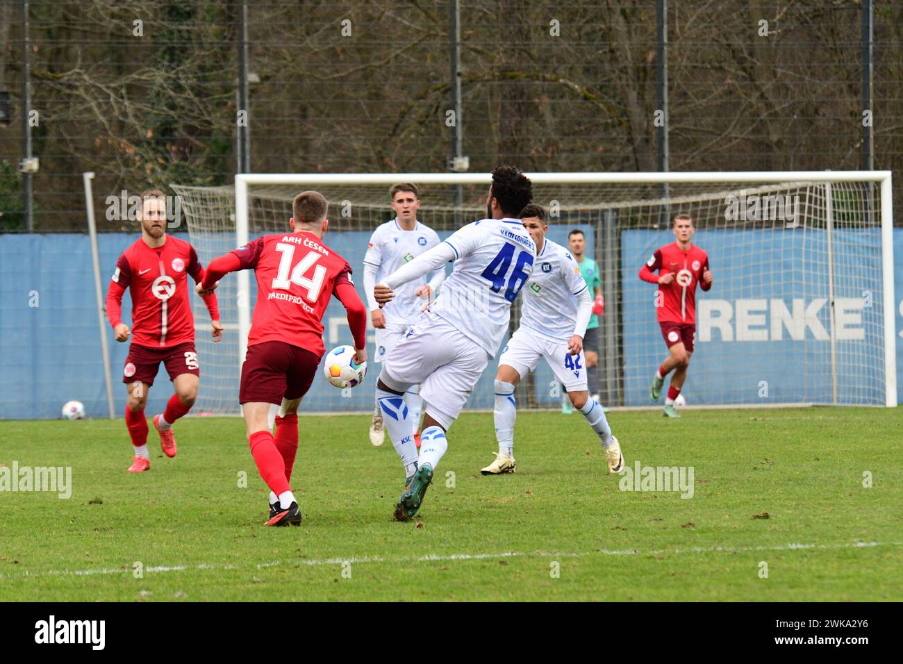 KSC unterlag Kickers Offenbach im Testspiel Stockfoto