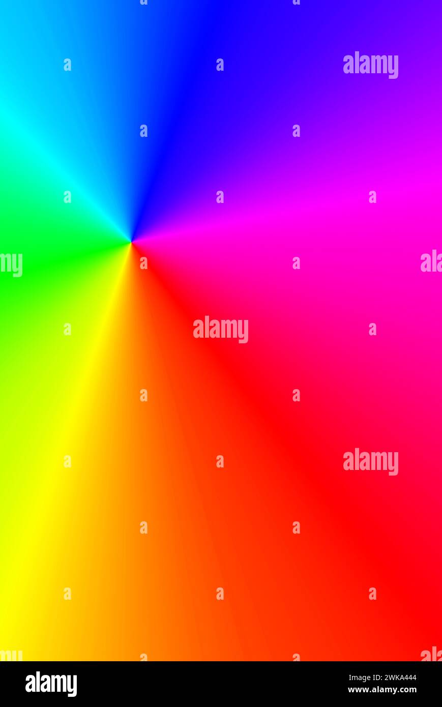 Illustration von futuristischen leuchtenden Regenbogenfarbenen Strahlen für abstrakten Hintergrund Stockfoto