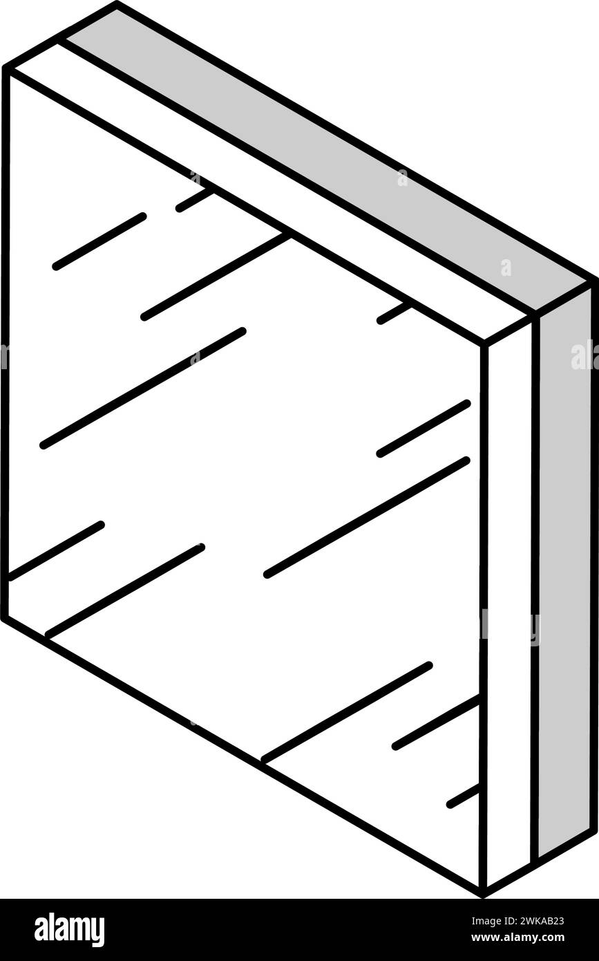 Illustration isometrischer Symbolvektorvektorgrafik für Blech Stock Vektor