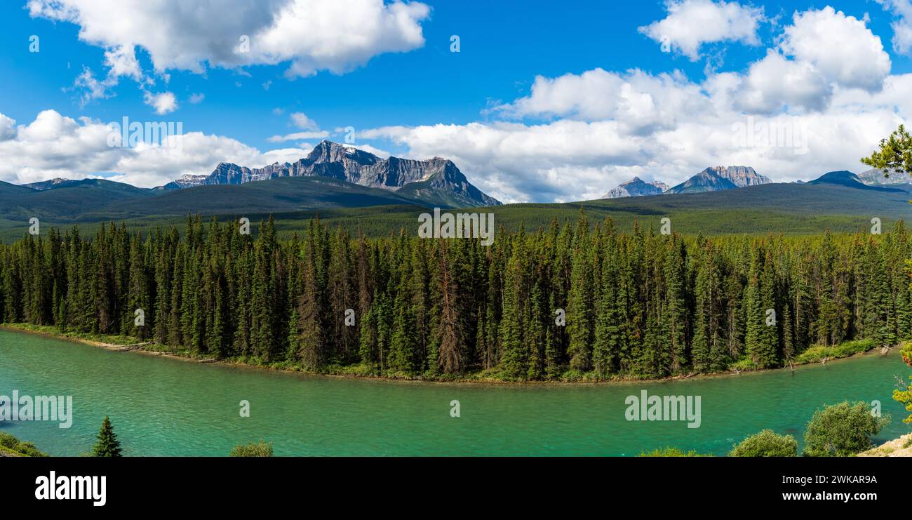 Wunderschöner Storm Mountain in Banff National Park Landscape im Sommer, Alberta, ab Kanada Stockfoto