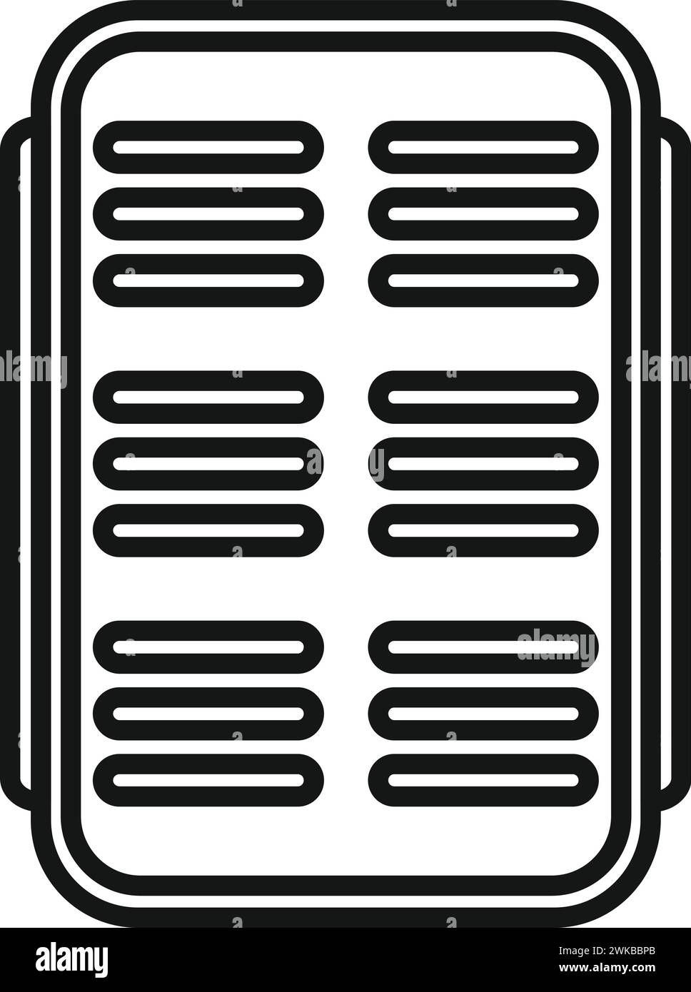 Kleines Sonnenkollektor Symbol Konturvektor. Sonnenregler des Reglers. Elektrische Anordnung Stock Vektor