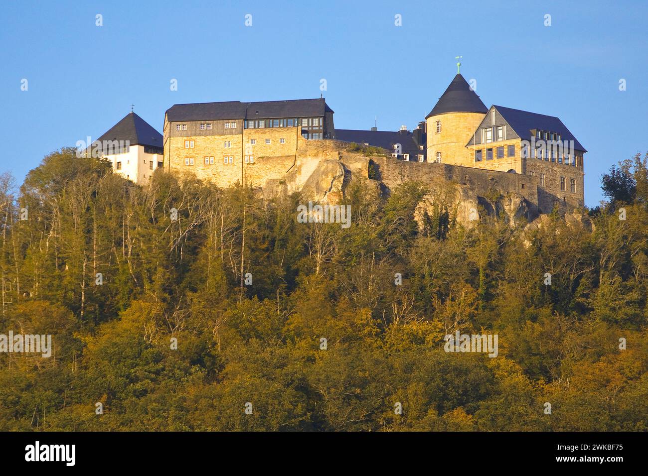 Schloss Waldeck, Deutschland, Hessen, Nationalpark Kellerwald Stockfoto