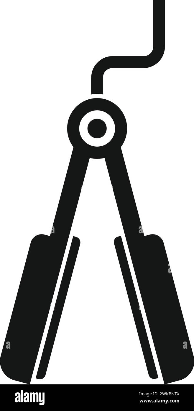 Haarglätter Symbol einfacher Vektor. Mode-Behandlung. Medizinischer Körper Stock Vektor Haarglätter Symbol einfacher Vektor. Mode-Behandlung. Medizinischer Körper Stock Vektor