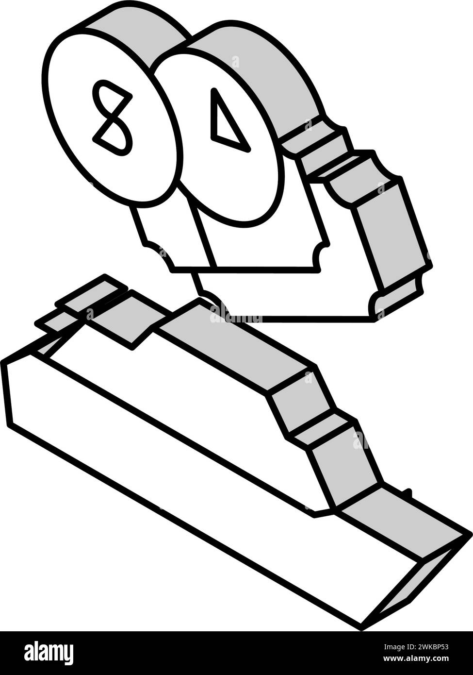 Last-Minute-Bootstour isometrische Vektorillustration Stock Vektor
