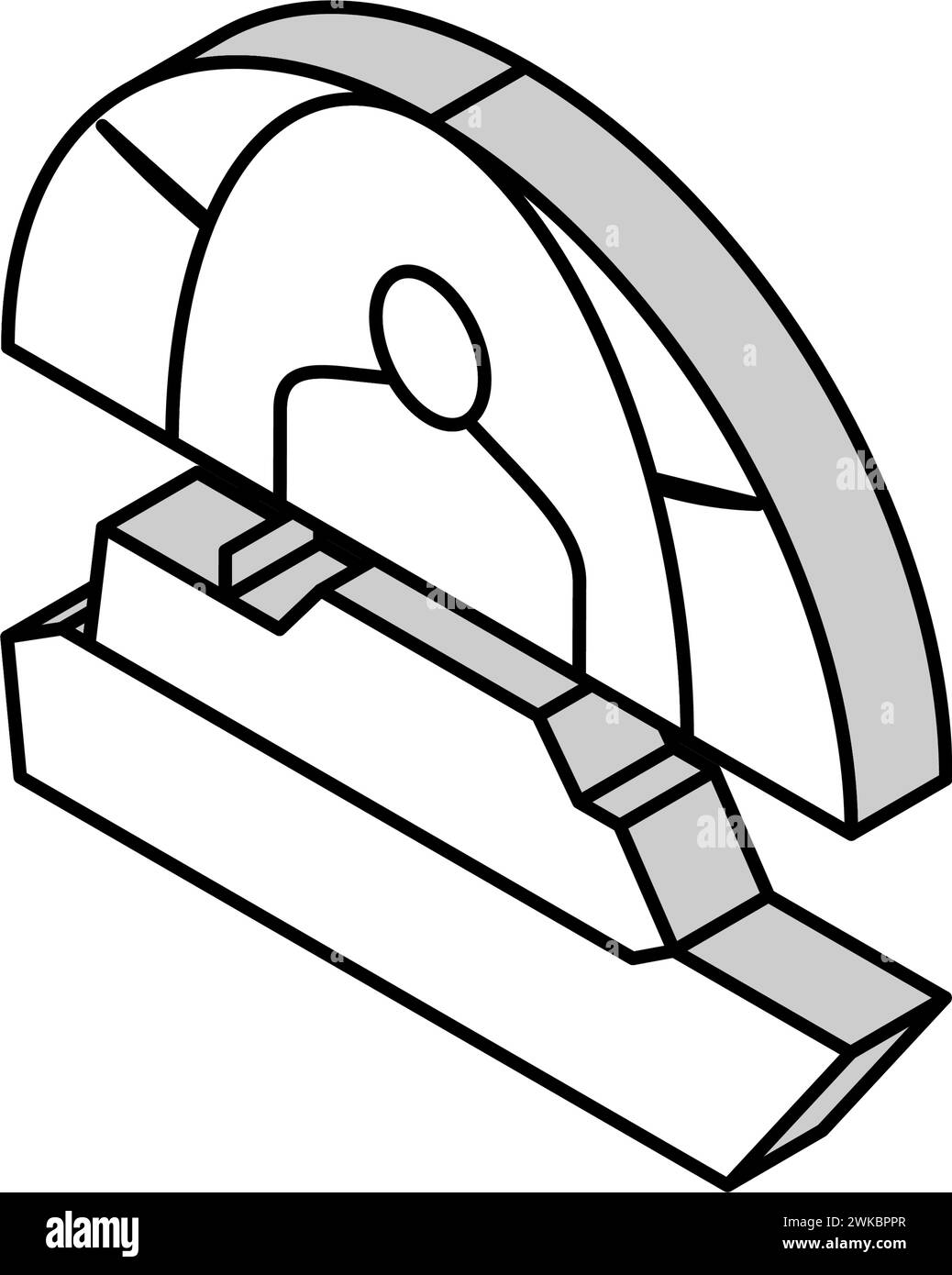 Isometrische Symbolvektorillustration für Familienrundfahrt Stock Vektor