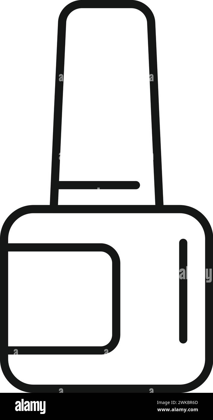 nagellack Flasche Symbol Umrissvektor. Nasenlaser weiblich. Einzigartiger Salon Stock Vektor nagellack Flasche Symbol Umrissvektor. Nasenlaser weiblich. Einzigartiger Salon Stock Vektor