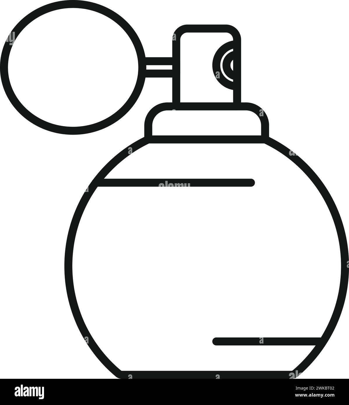 Parfümflasche Symbol Umrissvektor. Behandlung weiblich. Hubverfahren Stock Vektor Parfümflasche Symbol Umrissvektor. Behandlung weiblich. Hubverfahren Stock Vektor