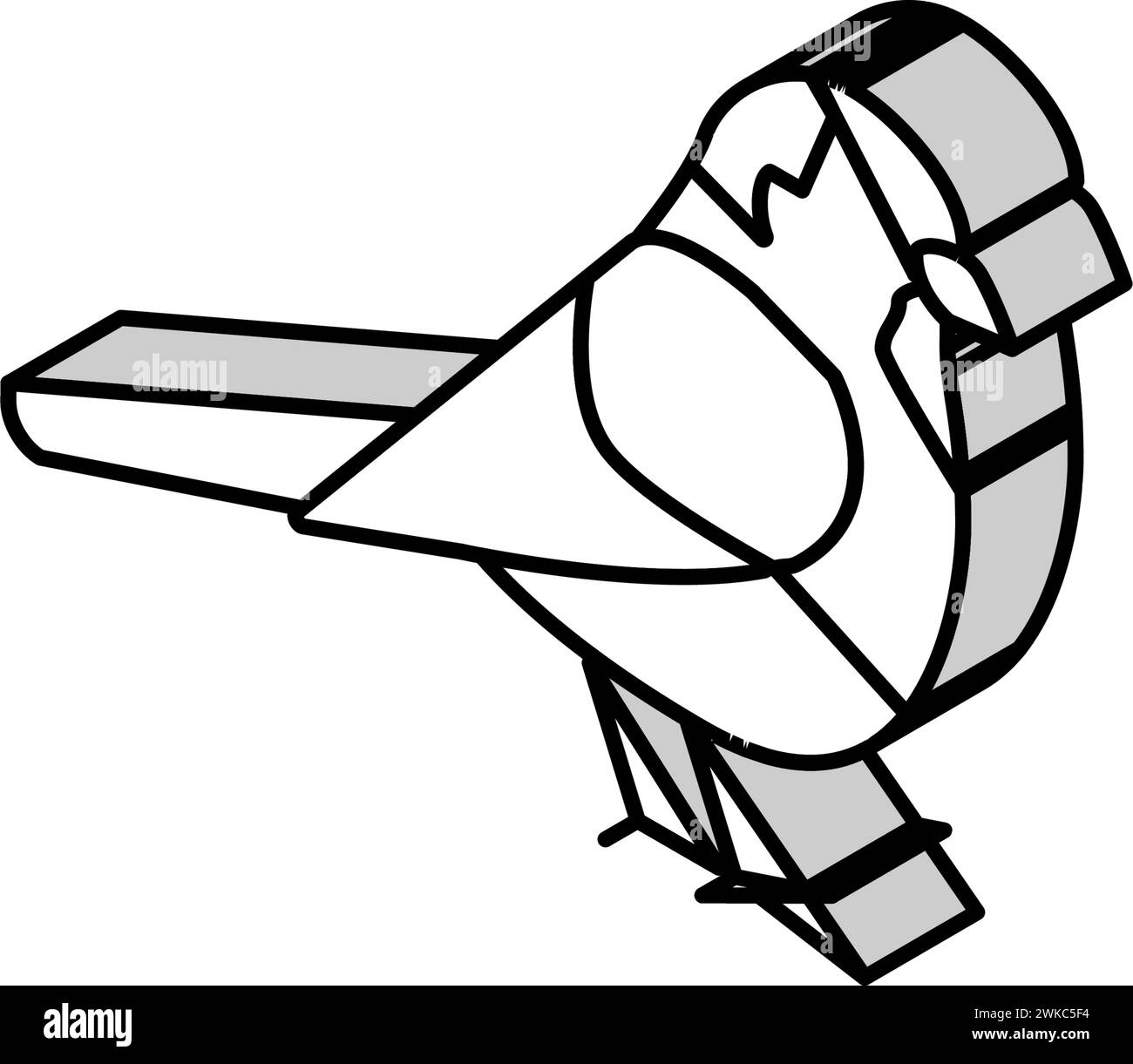 Isometrische Symbolvektordarstellung für Sperling Stock Vektor