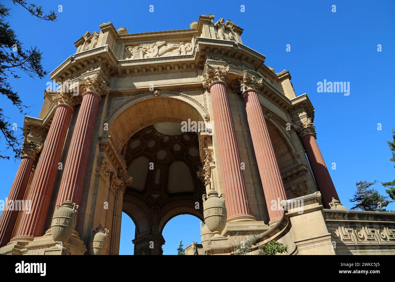 Der Palace of Fine Arts, San Francisco, Kalifornien Stockfoto